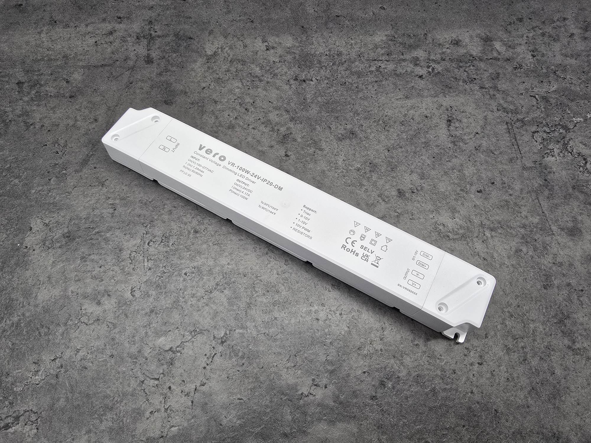 100w 100W Dimmable 24V LED Driver - Smooth TRIAC Control, Indoor IP20 - Image 1