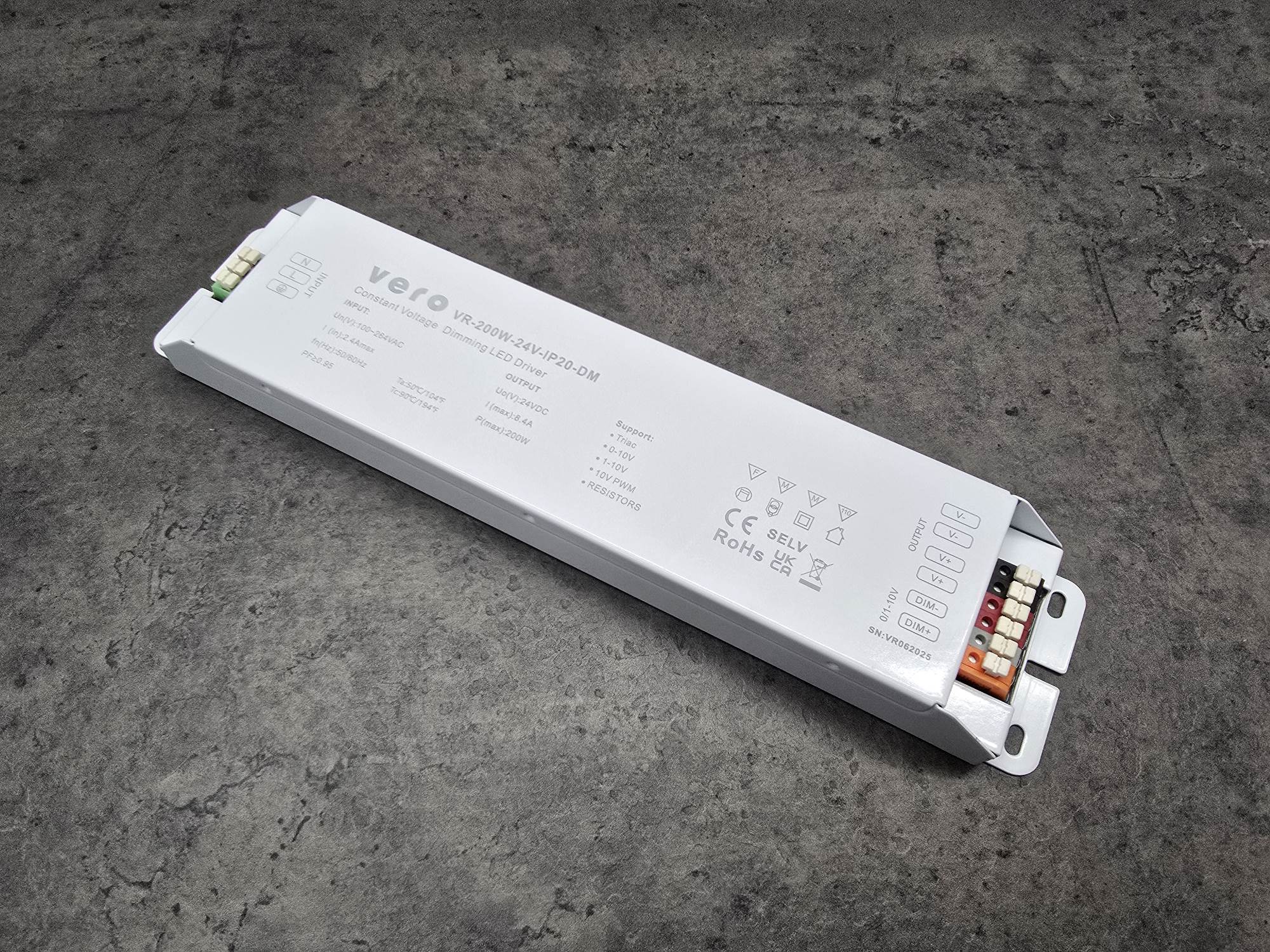 200w 200W Dimmable 24V LED Driver - High-Capacity TRIAC, Indoor IP20 - Image 1