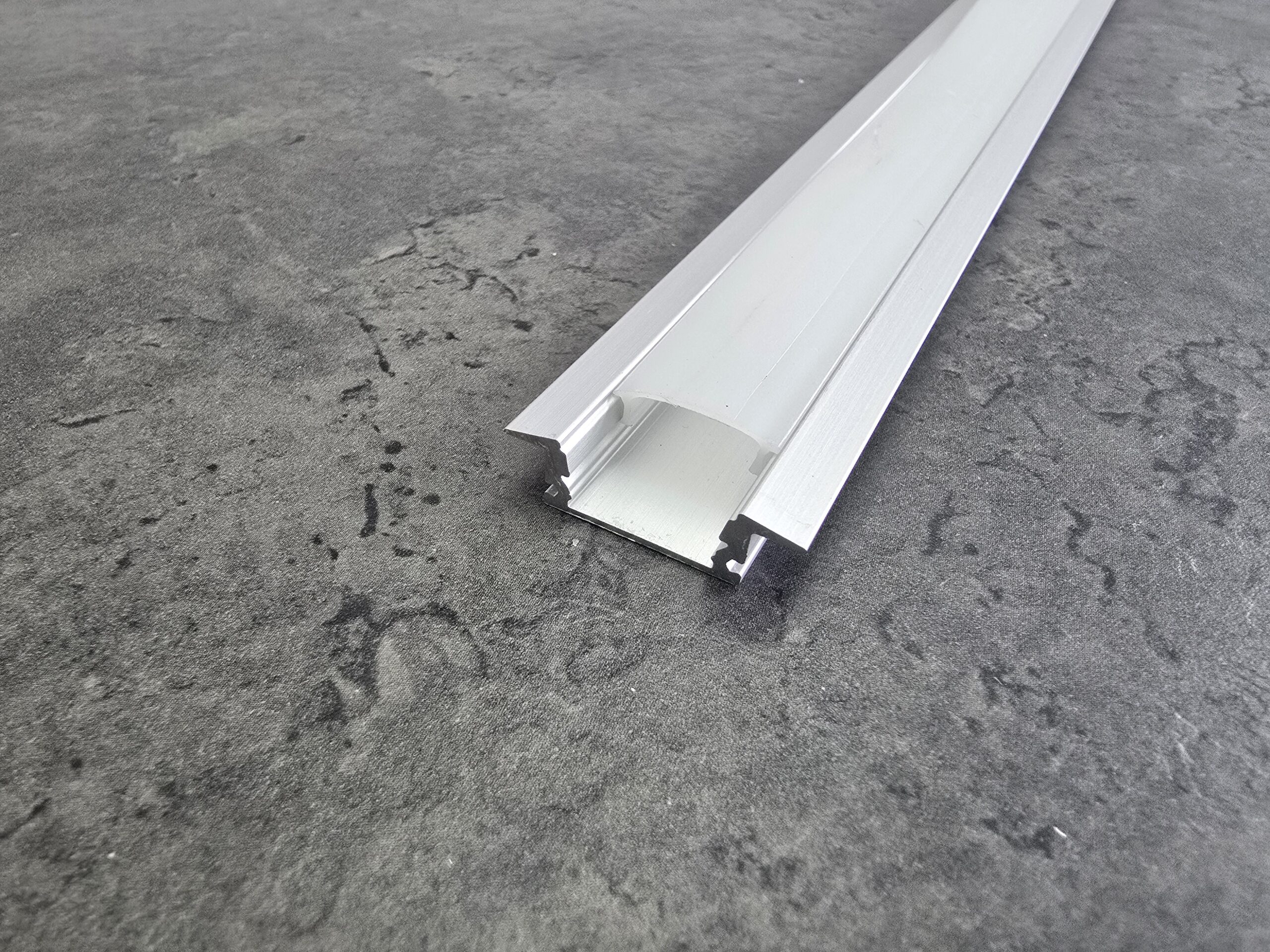 20250904_111400 Recessed Slim Aluminium LED Profile (2m) - Architectural Flush-Fit, Max PCB 12mm - Complete with Fixing Accessories - Image 1