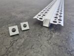 Trimless Plaster-In Aluminium LED Profile (1m) - Mini Gap Design, Max PCB 10mm - Includes Diffuser & Fixings - Image 4