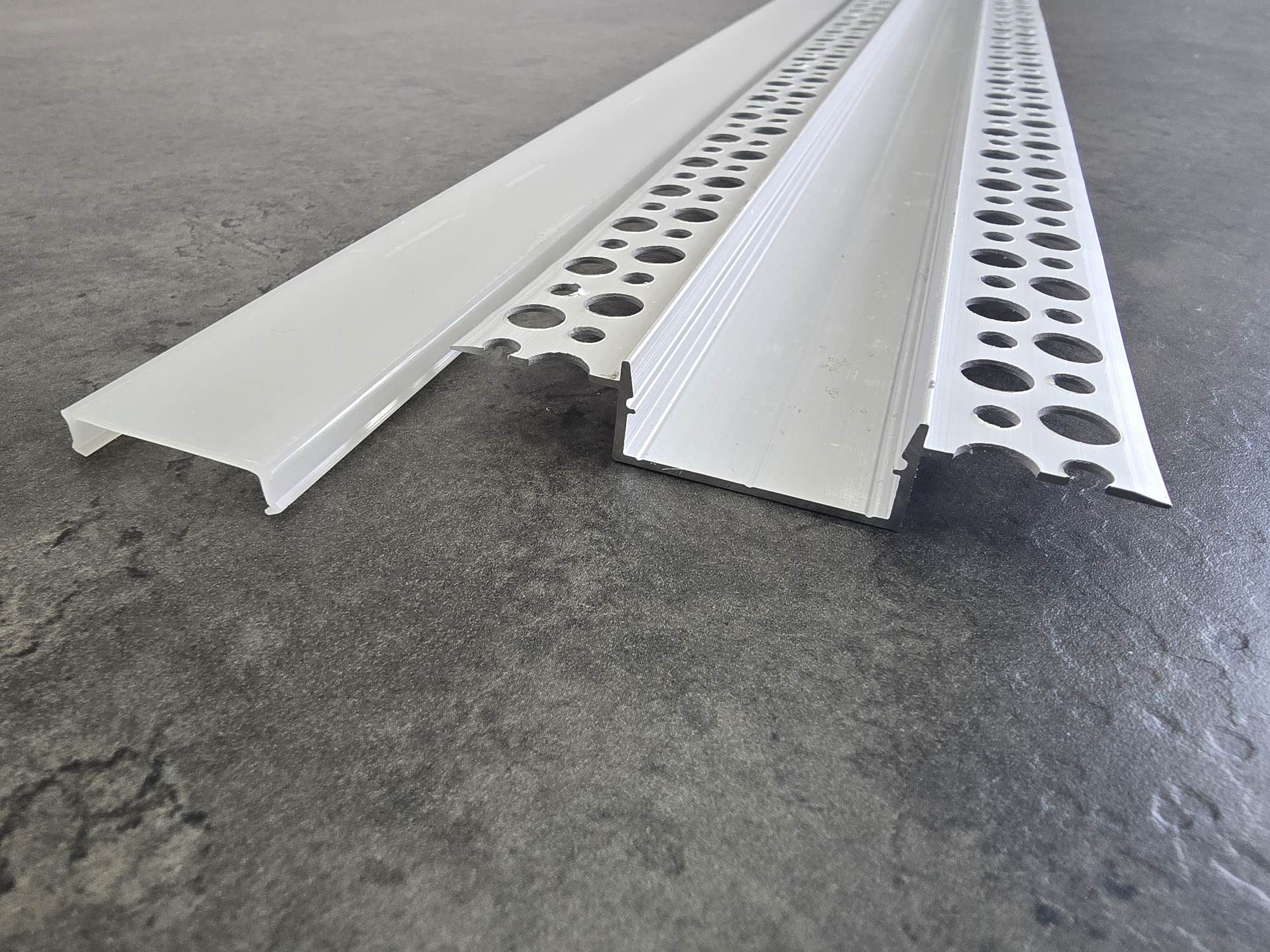 20250904_123925 Wide-Format Trimless Plaster-In Aluminium LED Profile (1m) - Max PCB 27mm - Includes Diffuser & Fixings - Image 1