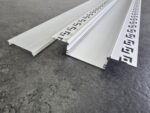 Plaster-In Ultra Wide Aluminium LED Profile (2m) - Architectural Trimless Finish, Max PCB 45mm
