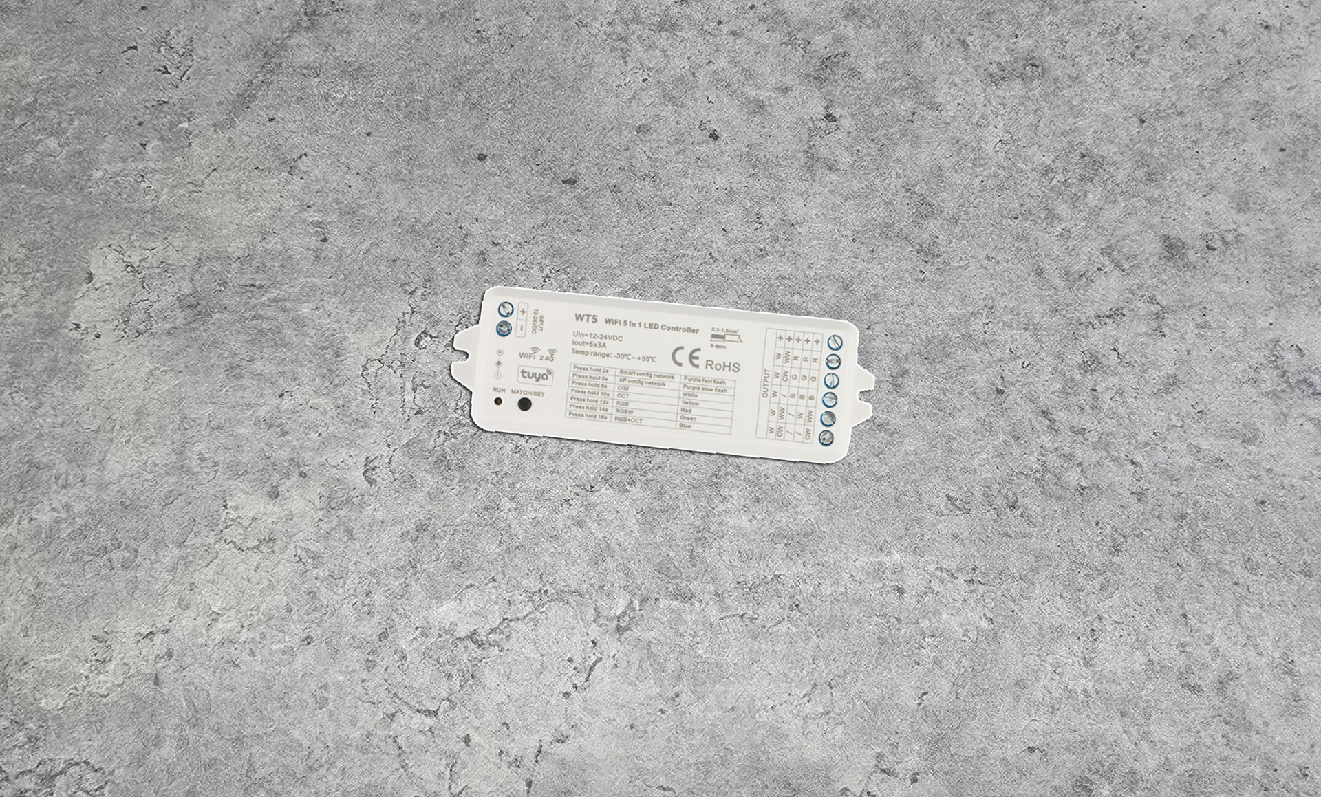 W5-1 Ultimate Control, No Hub Required: WiFi + Bluetooth 5-in-1 LED Controller - Image 1